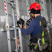 RESS training action ladder system 2 working at heights training